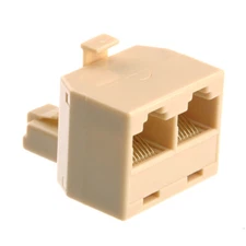 RJ45 Splitter Adapter 1 Male To 2 Female Connector Ethernet Cable LAN Port