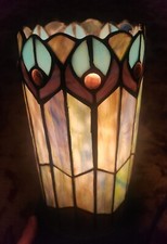 Unique Stained Glass Antique Table Lamp