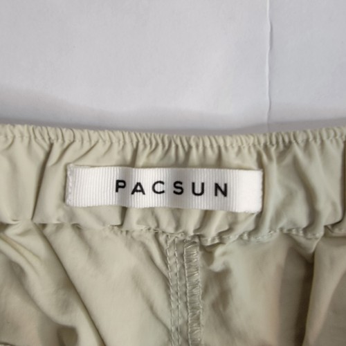 Pacsun Cargo Nylon Shorts Mens SZ Small Tan Belted - 第 5/10 張圖片