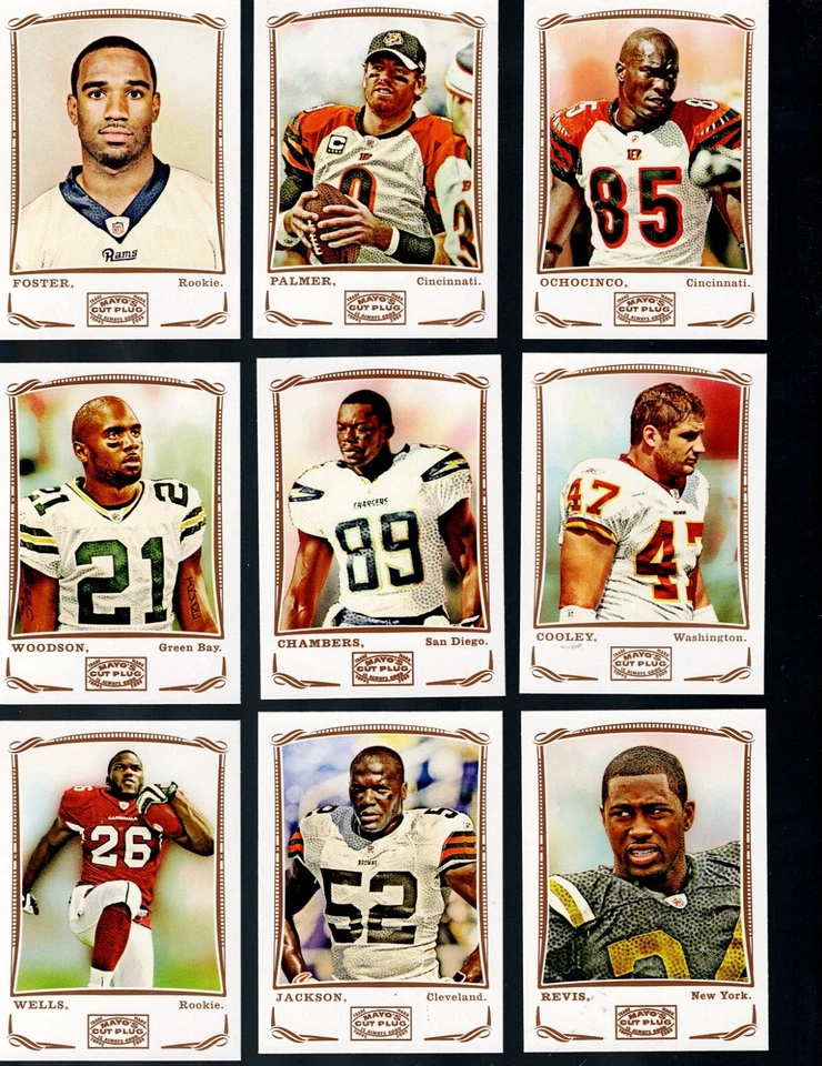 2009 TOPPS MAYO Football Cards Complete Your Set BUY MORE SAVE MORE - Image 3 of 4