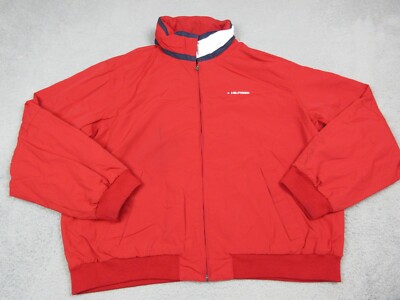 Tommy Hilfiger Jacket Mens Adult Extra Large Red Full Zip Outdoors