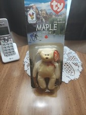 Maple The Bear -1999 McDonald's Ty Beanie Baby With Rare Errors 1993/OAKBROOK