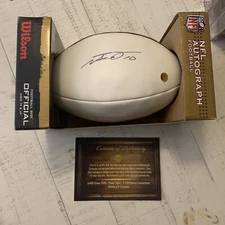 JAKE LOCKER AUTOGRAPHED SIGNED NFL Full Size AUTOGRAPH FOOTBALL TITANS