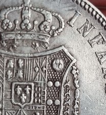 Piastra 120 grana 1818 gigli invertiti R2 testa piccola Molto RARA Napoli OTTIMA