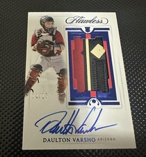 2021 Dalton Varsho Panini Flawless - Rookie Patch Autographs /15