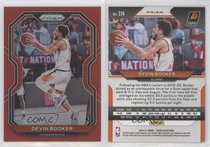 2020-21 Panini Prizm Red Prizm /299 Devin Booker #214
