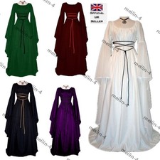 Para mujeres Vintage Gótico Punk Victoriano Medieval Fiesta Disfraz Juegos con disfraces Vestido Elegante