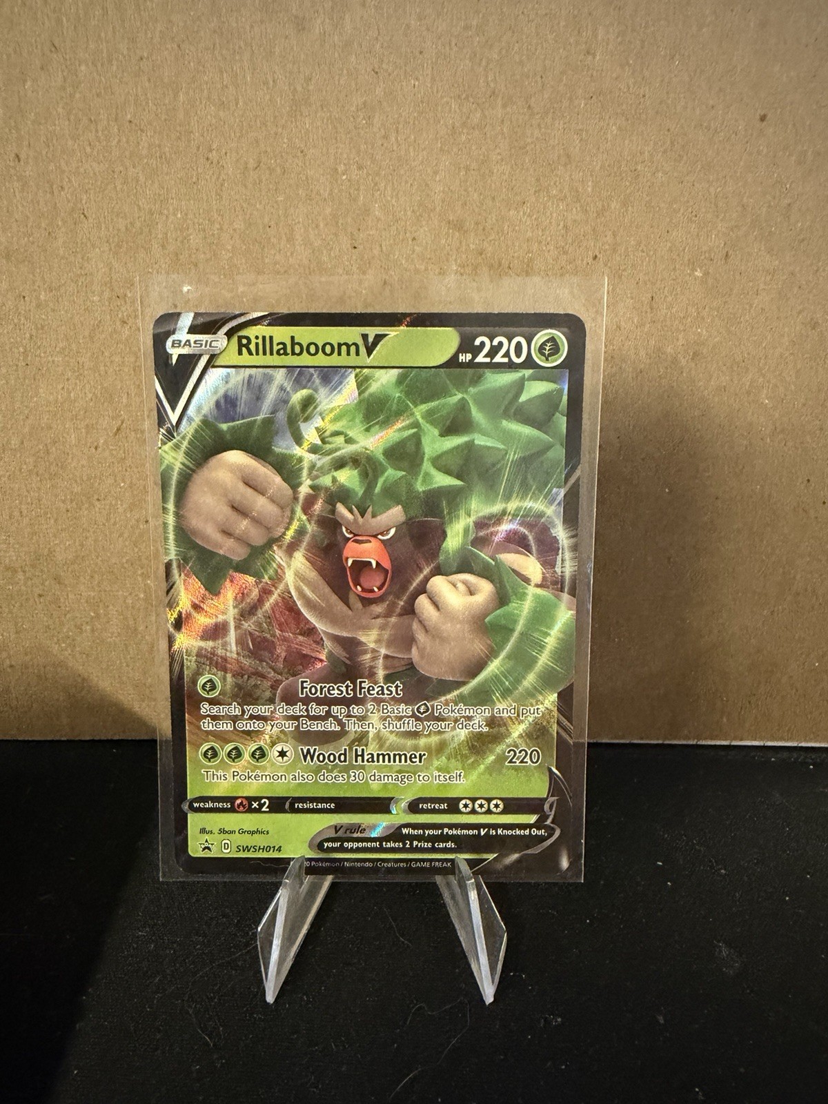 Lucario V 027/073 Holo V Rare Champion's Path Pokemon Near Mint