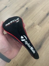 Vtg TaylorMade Rescue Mid Hybrid Black Headcover 