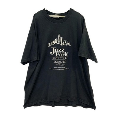 Jazz on the Park Hostel NYC T-Shirt XL Black Graphic Hanes USA Made 90s...#97