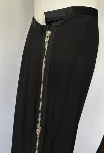 Women's Junya Watanabe Comme Des Garçons Wool Skirt Size S Color Black - Picture 7 of 22