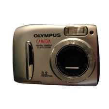 olympus camedia c-370 zoom fotocamera digitale vintage con scheda xd 256mb