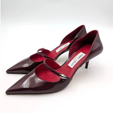 Jimmy Choo Carolyn Pointed Toe d’Orsay Heel Pump Women's Red Size US8 EU38