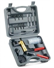 Orion Motor Tech Brake Bleeder Kit With Hand Vacuum Pump And Adapters Gray
