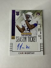 Cam Worthy 2015 Contenders Draft Ticket RC Autograph Blue Foil Ravens