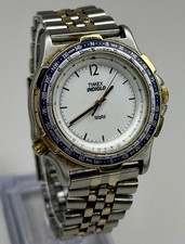 Reloj Marinero Navegador Taquímetro Timex Indiglo Años 80 De Colección Raro - 34mm