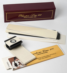Vintage Phantom Line 100 Optical Lettering Guide For Calligraphy Complete W/ Box