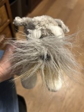 CUTE GANZ WEBKINZ SCHNAUZER DOG WITH NO TAG AND FREE SHIPPING