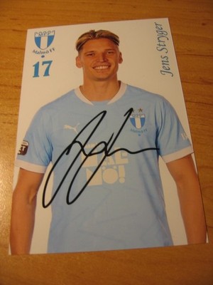 Jens Stryger Larsen  - EURO  - WM - Denmark A 54x  -  Malmö FF -   SIGNED PHOTO