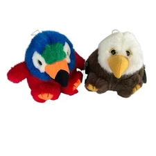 Purr Fection By MJC Cushy Critter Collection Eagle Parrot Vintage