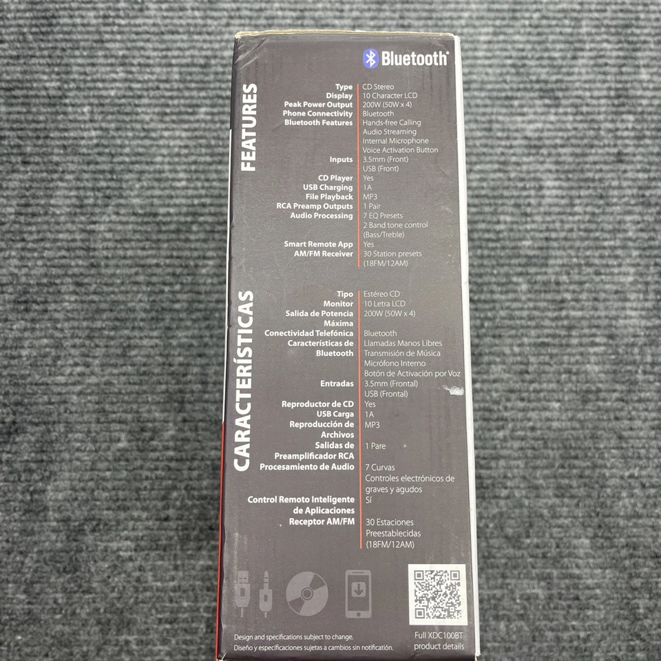 New Dual Electronics XDC100BT AM/FM CD Car Stereo Radio Single DIN Bluetooth USB - Image 2 of 4