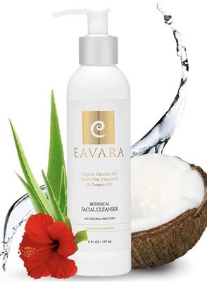 Eavara Ultra Botanical Facial Cleanser Natural & Organic Skincare. 6 Fl Oz.