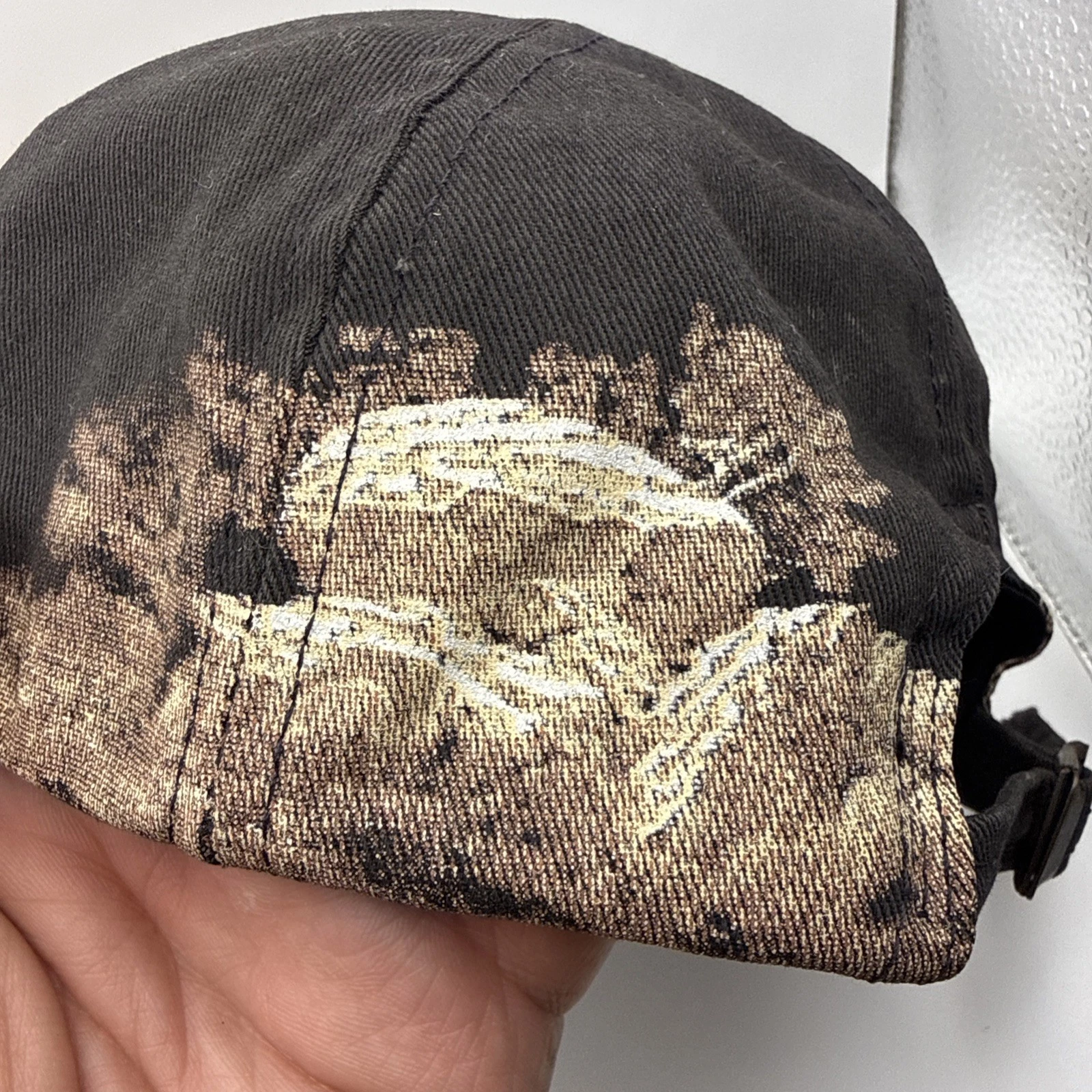 Vintage Buckmasters Embroidered Logo AOP Wraparound Print Hat Adjustable Cap