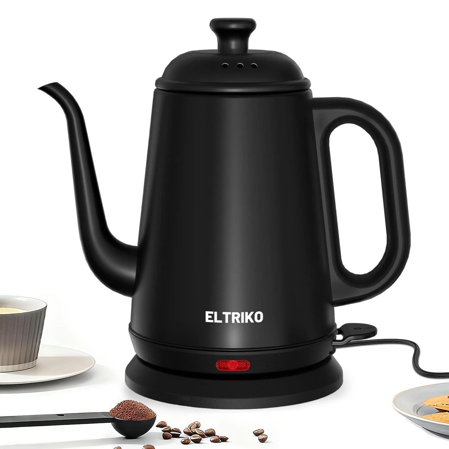1L Gooseneck Electric Kettle - Fast Heating Water Boiler for Pour Over Coffee &