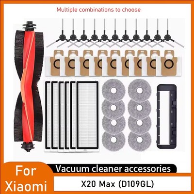 Replacement Accessories For Xiaomi X20 Max Robot Vacuum Brushes Filter Mop lot