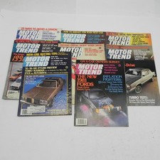 1980 MOTOR TREND MAGAZINE LOT OF 8 ISSUES TRA...