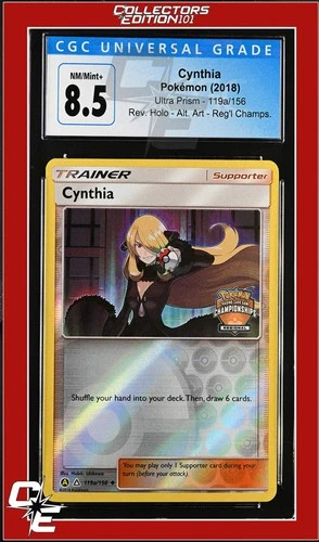 Ultra Prism Cynthia 119a/156 Regional Championships CGC 8.5