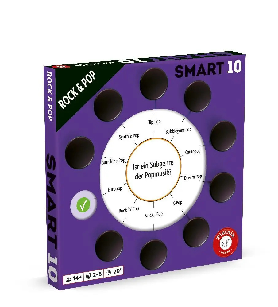 Piatnik Smart 10 Zusatzfragen Rock & Pop, Lila - Bild 6