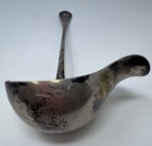 Antique 800 Silver Gilt Gravy / Sauce Ladle – 13.25” L 226g – DIXIE Mark Mono — photo 2