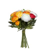 Mica Decorations Ranunkeln Kunstblumenbukett - H22 X Ø19 Cm - Orange
