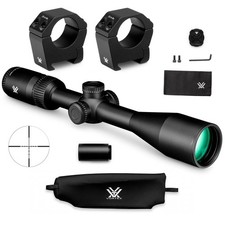 VORTEX Crossfire HD 4-12x44 Dead-Hold BDC MOA Riflescope, 1" Medium Sport Rings
