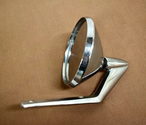 Original 1965, driver-side flat mirror for Ford Mustang, Fomoco C20B-17743A