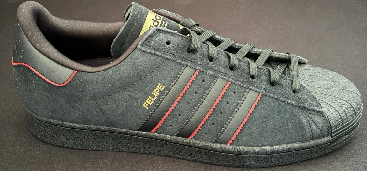 Felipe Gustavo x adidas Superstar ADV Black Scarlet for Sale  display picture 1