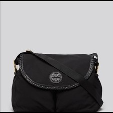 Tory burch Black nylon leather trim , Diaper bag comes with dust bag