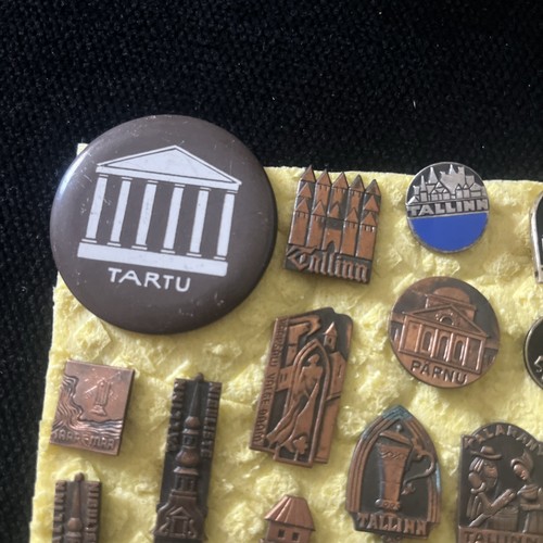 Vintage Estonia(Under USSR Occupation)badge Collection-Tallinn,Tartu,Saaremaa - Foto 7 di 10