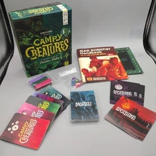 Campy Creatures Ghoulish Game of Deduction Bluffing Board Game MISSING 1 CARD