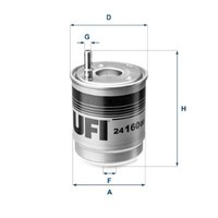 UFI Kraftstofffilter 24.160.00 FüR KIA