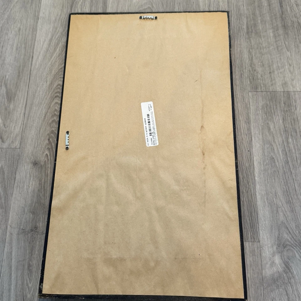 (ORIGINAL) HECHO A MANO Espejo Madera The Bombay Company 24.5x 14.5 Acento Foto 3 de 4