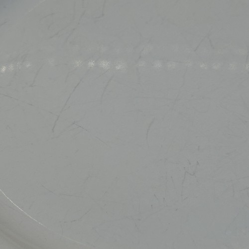 Set of 7 Pfaltzgraff FILIGREE Scallop Dinner Plates 10 3/8" Scrolls on White - Picture 9 of 10