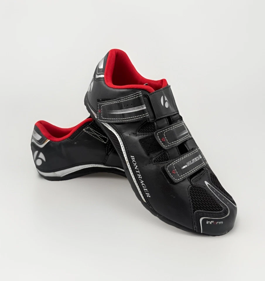 Zapatos de ciclismo de carretera Bontrager Solstice para hombre negros y rojos talla U.S. 9/EU42 Foto 2 de 4