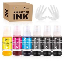 Hiipoo 600ML Sublimation Ink ET-8500 ET-8550 Wide-Format Supertank Printers