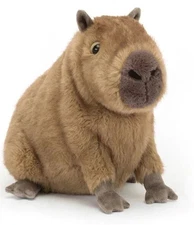 London CLYDE CAPYBARA Soft Plush Toy NWT Stuffed Rodent RARE 17cm open
