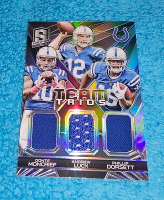2015 Panini Spectra Team Trios Indianapolis Colts Andrew Luck Holo 18/199 TT-IND