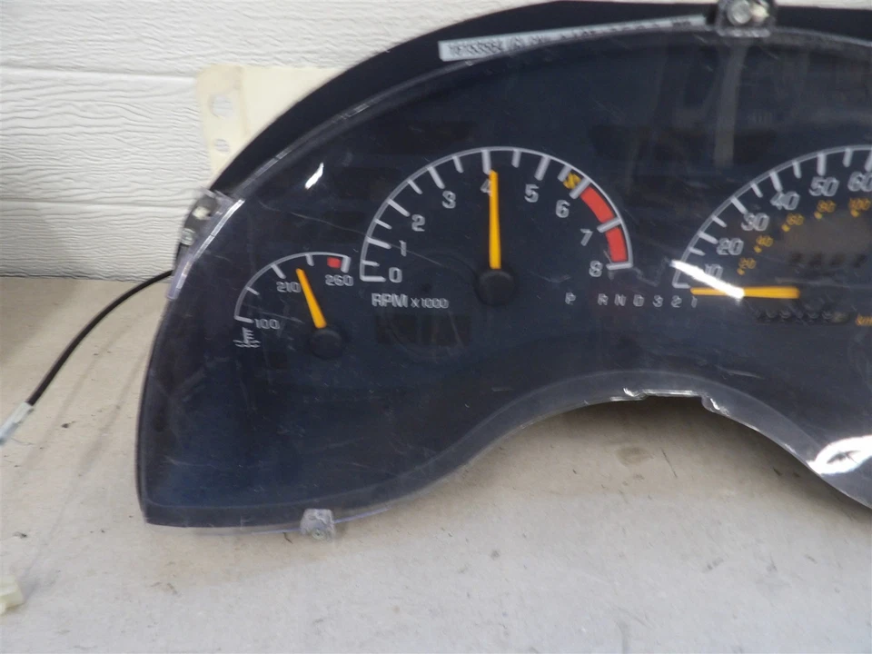 PONTIAC GRAND PRIX 1994 3.1L w/o floor console SPEEDOMETER INSTRUMENT CLUSTER - Image 3 of 4