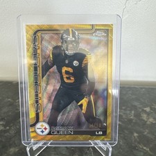Topps 2025 Chrome Patrick Queen Gold Wave Refractor #260 Steelers /50