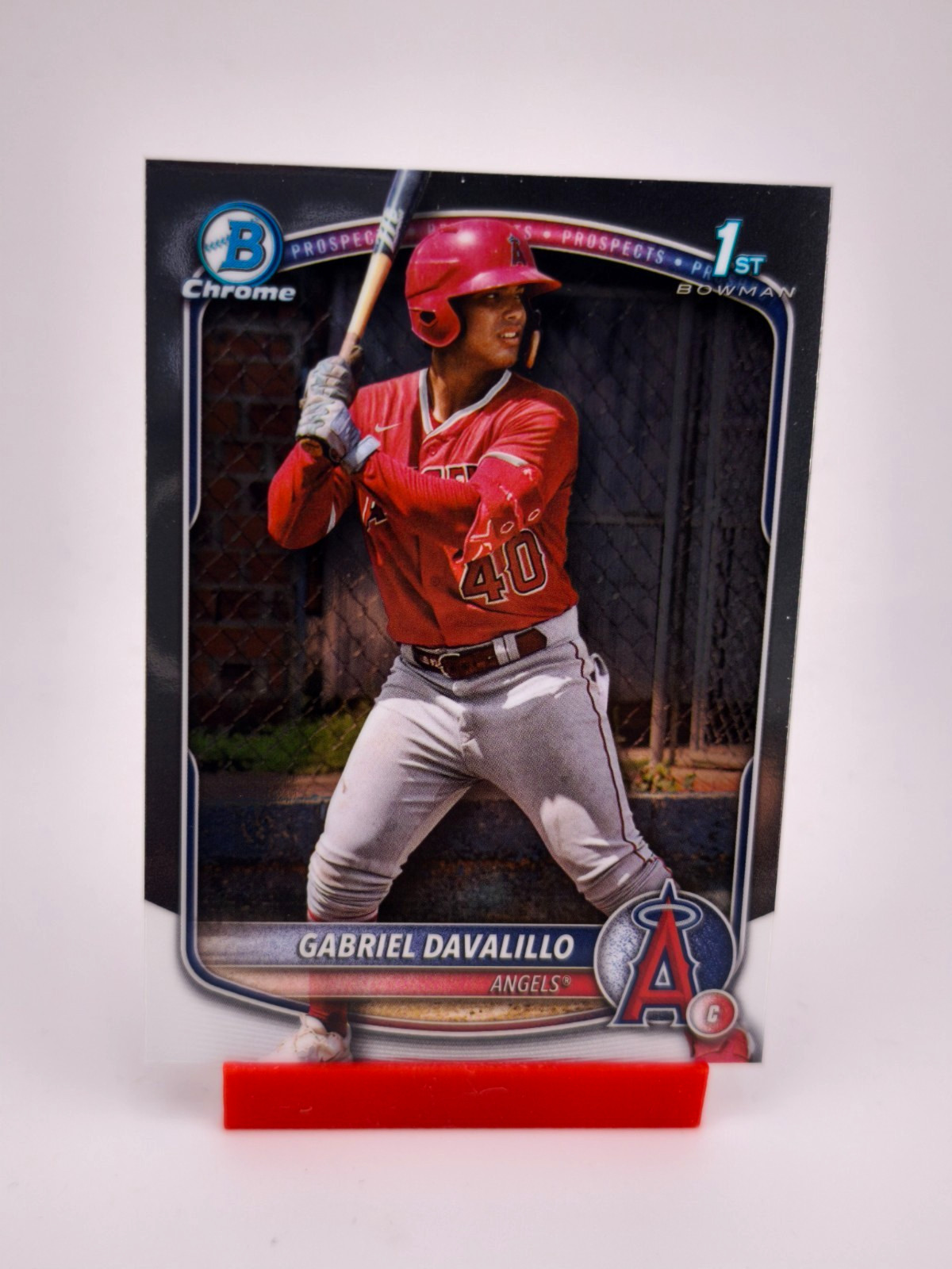 Gabriel Davalillo 1st Bowman Base 2025 Bowman Chrome MLB Los Angeles Angels
